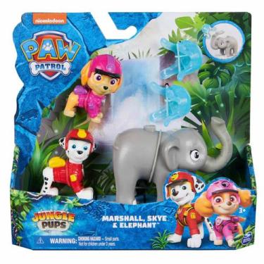 Imagem de 3 Bonecos Marshall, Skye e Elefante - Patrulha Canina - Sunny Brinqued