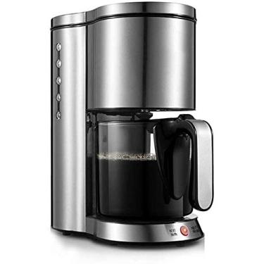 Imagem de Dspvbmmzx Máquina de café, máquina de café expresso, filtro de máquina de café, isolamento doméstico de aço inoxidável, totalmente automático, máquina de café de grande capacidade de 1,25 L, 1250 w