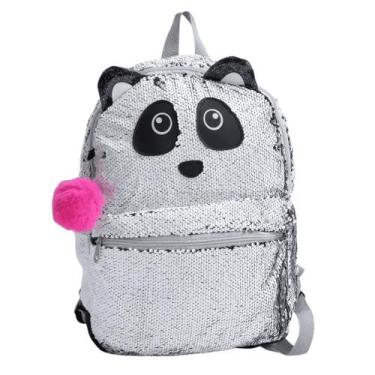 Imagem de Mochila Escolar Infantil Feminina Panda Clio CG2032, Branco, Preto, 00