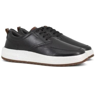 Imagem de Tênis Masculino Democrata Casual Drake Pulse Couro Elástico Calce Fáci