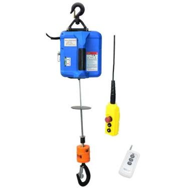 Imagem de Guincho eletrico portatil 500kg x 7,6m com controle remoto GEP500 acm 