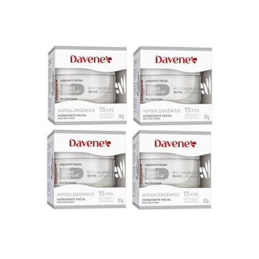 Imagem de 4 Hidratante Facial Creme de Aveia Hipoalergenico 50g Davene