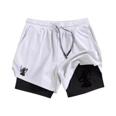 Imagem de Shorts Masculinos De Corrida De Secagem Rápida Com Bolso Para Celular 