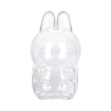 Imagem de Capa Protetora De Acrílico Para Boneca Labubu V1 V2 V3 V4 Com Chaveiro