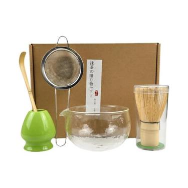 Imagem de Conjunto De Tigela De Matcha Estilo Japonês Com Colher, Batedor De Chá