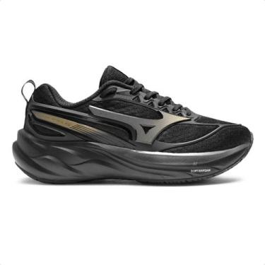 Imagem de Tênis Mizuno Space 5 Feminino, 40, Preto, Dourado