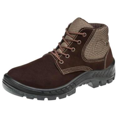 Imagem de Botina de Segurança Marluvas 50B26-BP Nubuck Cano Baixo CA13808 Café 4