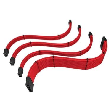 Imagem de Cabo Extensor de Fonte Sleeved Rise Mode, 4 em 1, 1x 24p ATX, 1x 4+4p CPU, 2x 6+2p PCIe...