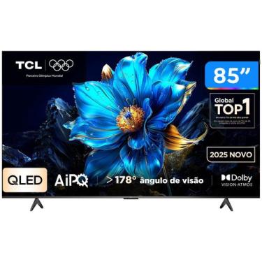 Imagem de TV TCL 85 Polegadas 85PK7 QLED Smart 4K UHD Google Assist Preto Bivolt