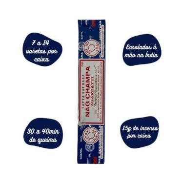 Imagem de Incenso de Massala Satya - Nag Champa 