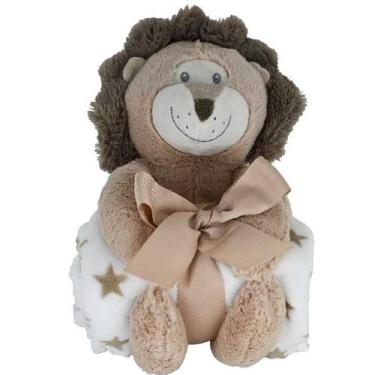 Imagem de Manta Infantil com Pelucia DM TOYS Animais DMB6745, LEAO