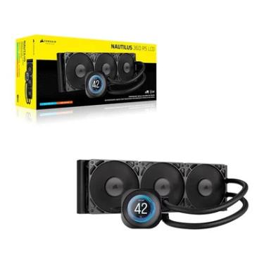 Imagem de Water Cooler 360mm Corsair Nautilus 360 Rs Lcd, Preto