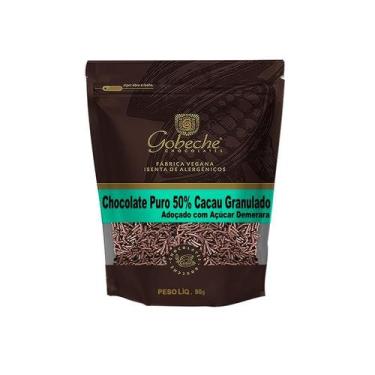 Imagem de Chocolate Puro 50% Cacau Granulado Gobeche - Adoçado com Açúcar Demera