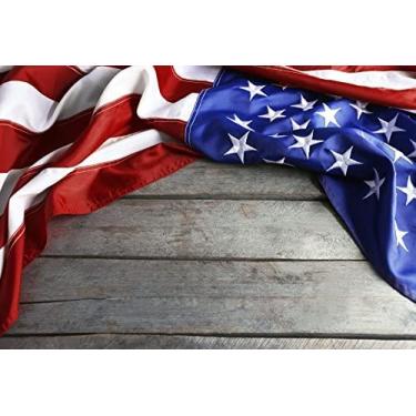Imagem de Yeele Cenários de fotografia 3,6 cm x 2,4 m de fundo de madeira bandeira americana patriótica do 4 de julho Dia da Independência Foto cabine estúdio recém-nascido chá de bebê fundo retrato Photocall Shoot Adereços