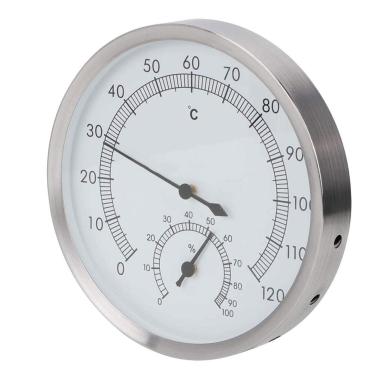 Imagem de Termômetro para sala de sauna, termo-higrômetro interno, escala fina de temperatura de controle estrito 2 em 1 para sala de sauna, sala de vapor para sala de sauna
