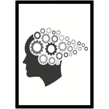 Imagem de Quadro Decorativo Profissão Psicologia Com Moldura G01