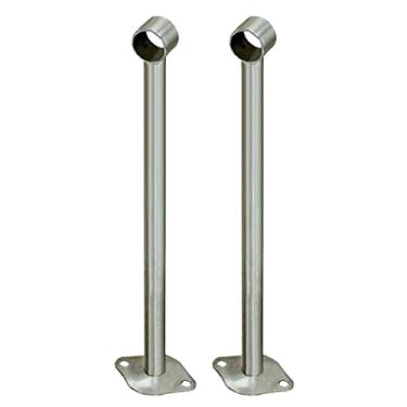 Imagem de Fenteer 2x Suporte de Barra de Suporte de Trilho de -roupa Suporte de Suporte de Tubo 25mm, 400mm
