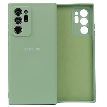 Imagem de Para Samsung Galaxy Note 20 Ultra 5G Note20 Note20 Ultra Case Proteção de Câmera Capa de Silicone Macio Escudo Protetor de Toque Sedoso, Verde Menta, Para Nota 20