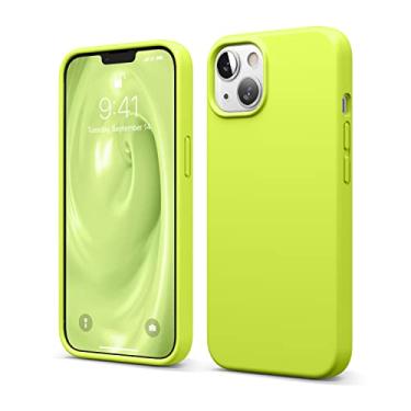 Imagem de elago Capa compatível com iPhone 13, capa de silicone líquido, capa protetora de câmera de corpo inteiro, à prova de choque, capa de telefone fina, forro de microfibra macio antiarranhões, 6,1