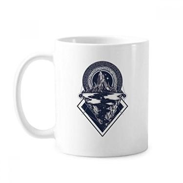 Imagem de Caneca Iceberg Starry Sky Stream Art Pattern Cerâmica Café Porcelana Utensílios de Mesa