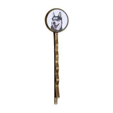 Imagem de Big Dog Snow Husky Imagem Retro Metal Hair Bobby Pin Headwear
