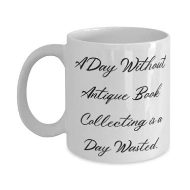 Imagem de Caneca Epic Antique Book Collecting de 325 ml, 445 ml, A Day Without Antique Book Collecting is a Day Wasted, Fancy for Friends, Birthday