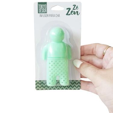 Imagem de Infusor de chá em Silicone Boneco (Verde)