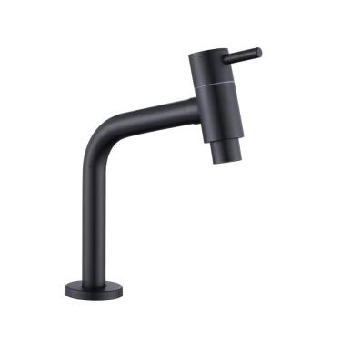 Imagem de Torneira Banheiro Lavatório Inox Mesa Curta Preto NOX07B Doan