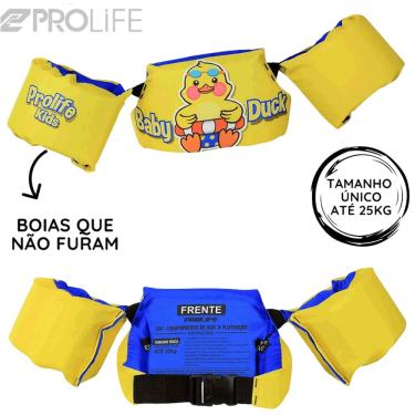 Imagem de Colete Flutuador Bóia de Braço Infantil Baby Duck Amarelo