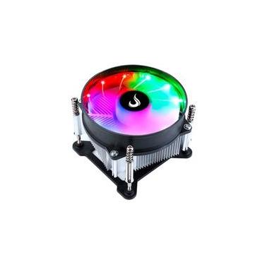 Imagem de Air Cooler Gamer Rise Mode X4, LED Rainbow, Intel, 90mm, Preto - RM-ACX-04-RGB