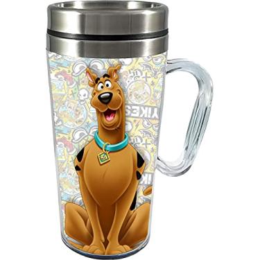 Imagem de Spoontiques - Canecas de viagem isoladas - Copo de acrílico e aço inoxidável - Scooby Doo