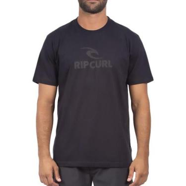 Imagem de Camiseta Rip Curl Icon Logo Sm24 Oversize Masculina Preto
