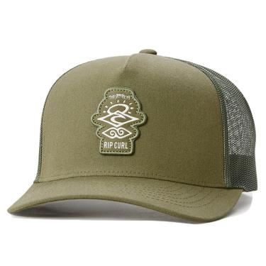 Imagem de Boné Rip Curl Aba Curva Search Icon Trucker WT24 Olive  masculino