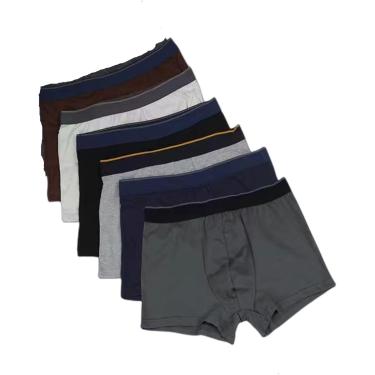 Imagem de Roupa íntima para homem 6 tamanhos 6Xl5Xl 4Xl Plus Size algodão masculino boxer shorts masculinos, B, 3XL