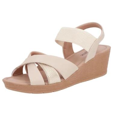 Imagem de Sandalia Anabela Media Conforto Usaflex