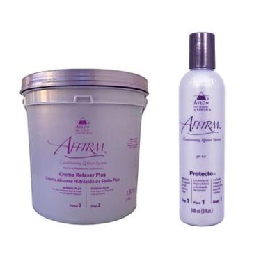 Imagem de Avlon Affirm Creme Alisante Hidróxido de Sódio Normal Plus 1,8 Kg + Av