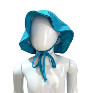 Imagem de Chapéu Infantil Bebê Praia Proteção Solar Uv 50+ Com Forro - Jagar, Az