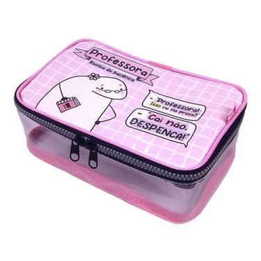 Imagem de Estojo Box Flork Professora Pedagogia 100 Pens  - Gicalli, Box Transpa