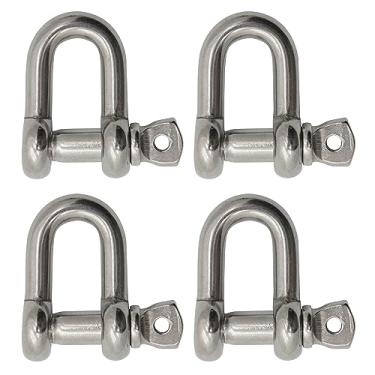 Imagem de Extreme Max 3006,8273,4 BoatTector Manilha de corrente de aço inoxidável - Pacote com 4