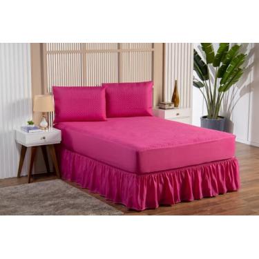 Imagem de Protetor Para Colchão Casal Impermeável Padrão Micromatelado Antiácaro