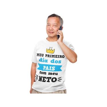 Imagem de Camiseta Vovô Presente Dia Dos Pais Frase Avô Nomes Branca - Del Franc