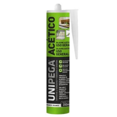 Imagem de Silicone acético prof branco 280ml unipega