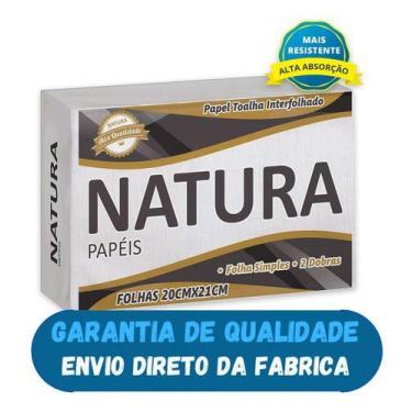 Imagem de Papel Toalha Interfolha 100% Branco Puro 5000 - Natura