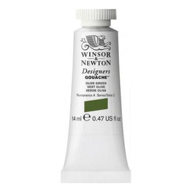 Imagem de Guache Winsor Newton Designers 14ml S2 447 Olive Green - Winsor & Newt