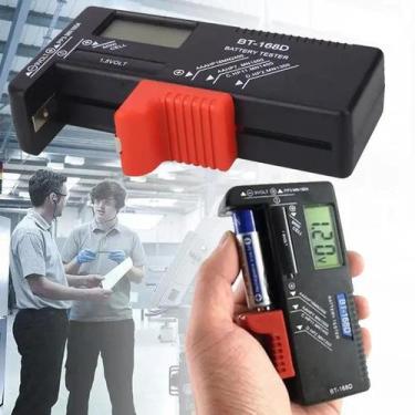 Imagem de Testador Digital de Pilhas e Baterias Universal AA/AAA/9V - Medidor de
