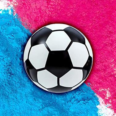 Imagem de Bola de futebol UP Shop Gender Reveal com pó rosa e azul