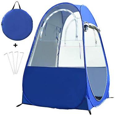 Imagem de Tenda de pesca portátil ao ar livre com proteção UV Tenda pop-up única Tenda automática instantânea Tenda de proteção contra chuva Janelas e portas em ambos os lados para acampamento ao ar livre Cam