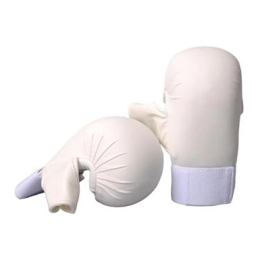 Imagem de Dynwave Luvas de boxe para crianças Luvas de sparring Luvas de soco grossas de couro PU Luvas de karatê para MMA Kickboxing Treino de academia em casa, Xs
