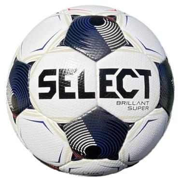 Imagem de SELECT Bola de futebol Brillant Super HSB NFHS, branco/preto/azul V25, tamanho 5