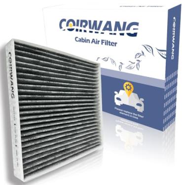 Imagem de COIRWANG Filtro de ar de cabine CF12160; compatível com Hyundai Kona18-23, Kona N 22-23, Tuscon 16-21, Veloster N 19-22, Venue 20-24, Kia Seltos 20-24, Soul 20-24, Sportage 17-22, com carvão ativado